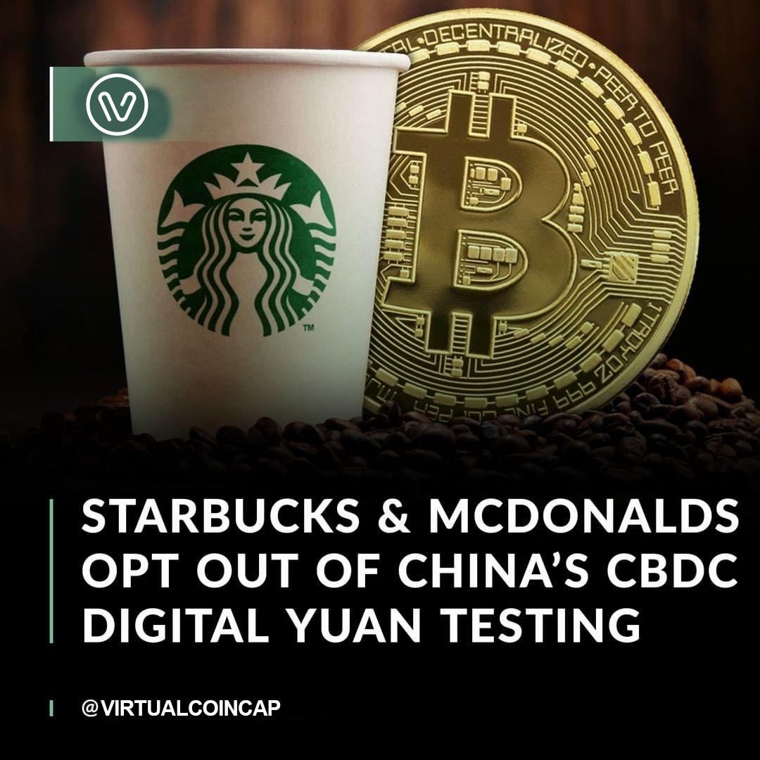 Starbucks and McDonald’s are reportedly not part of the 3