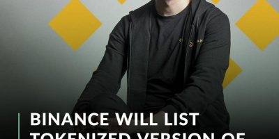 Cryptocurrency exchange Binance announced Wednesday it will be listing Coinbase’s stock token “COIN” later today.