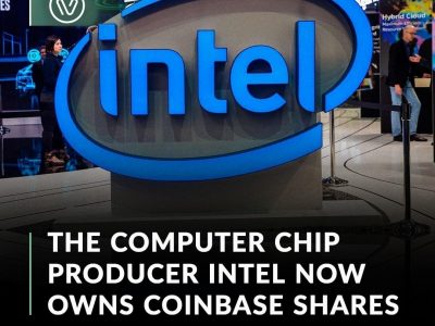The computer chip producer Intel has entered the cryptocurrency space through a relatively small stake in Coinbase.⁠