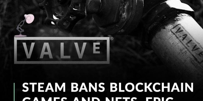 Games that use blockchain technology or let users exchange NFTs or cryptocurrencies won’t be allowed on Steam